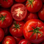 Fresh tomatoes - Top view