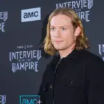 Sam Reid arrives at the 2022 annual Comic Con International Convention photo call for "Interview with the Vampire" at the Nolen Rooftop in San Diego^ CA on July 23^ 2022.