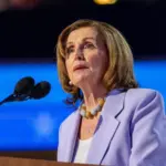 Congresswoman Nancy Pelosi at the Democratic National Convention. Chicago^ Illinois- August 21^ 2024