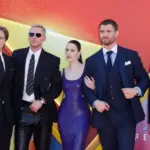 Peter Safran^ Nicholas Hoult^ Rachel Brosnahan^ David Corenswet^ James Gunn at the Premiere of Superman at the TCL Chinese Theatre IMAX LOS ANGELES - JULY 7^ 2025