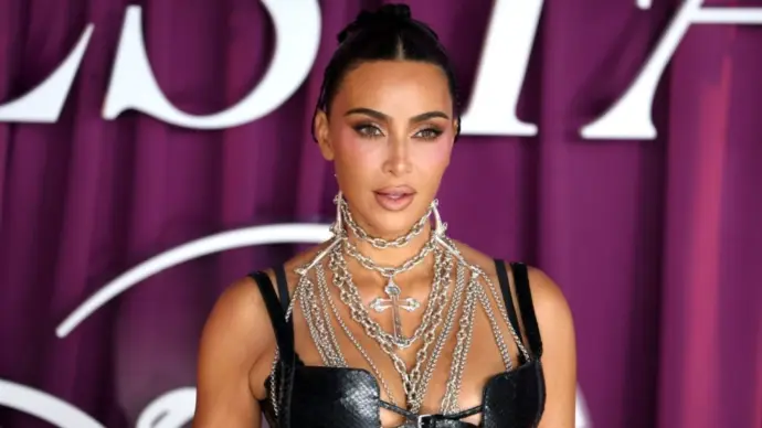 Kim Kardashian attends the All's Fair London Premiere at Odeon Luxe Leicester Square. London^ United Kingdom - October 22^ 2025