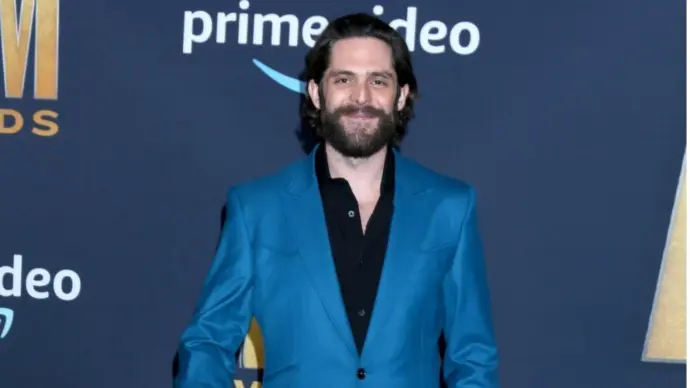Thomas Rhett at the 2022 Academy of Country Music Awards Arrivals at Allegient Stadium on March 7^ 2022 in Las Vegas^ NV