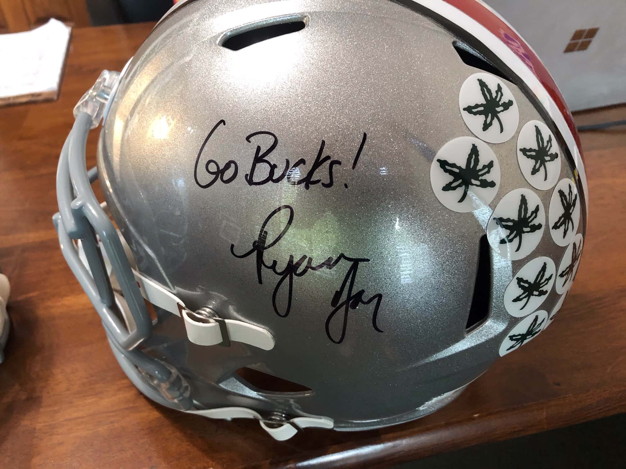 Ryan day autographed helmet the fan 97 1 fm