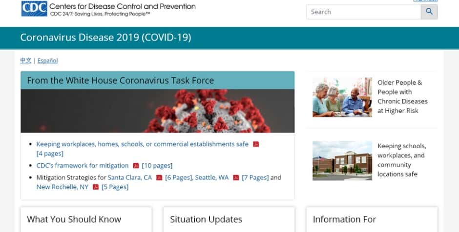 Coronavirus update from CDC