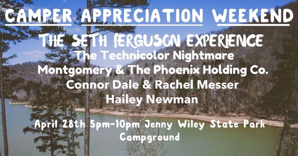Camper Appreciation Weekend at Jenny Wiley State Park Campground April