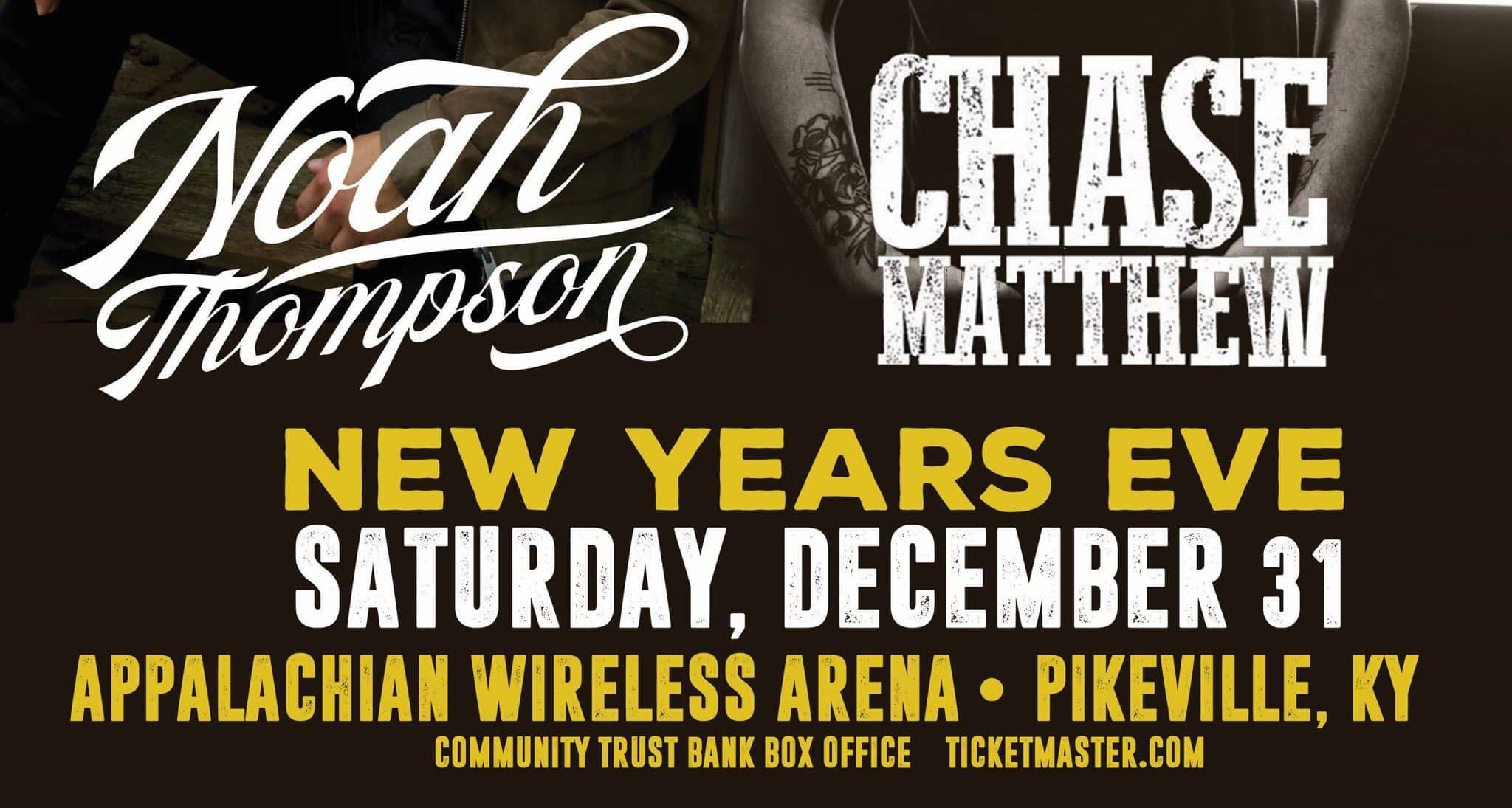 Noah Thompson and Chase Matthew Performing New Years Eve Concert at