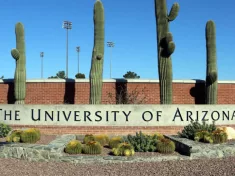 entrance to The University of Arizona located in Tucson^ Arizona