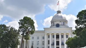 Alabama State House in Montgomery^ Alabama.