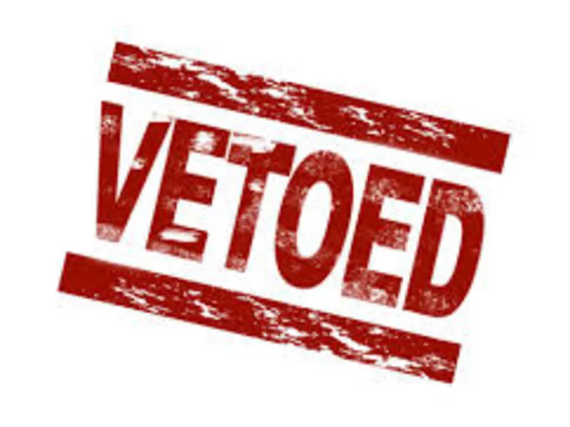 vetoed