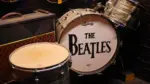 LIVERPOOL UNITED KINGDOM 06 07 2023: The Beatles drum were an English rock band^ formed in Liverpool in 1960^ that comprised John Lennon^ Paul McCartney^ George Harrison and Ringo Starr.