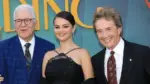 Steve Martin^ Selena Gomez^ Martin Short at the "Only Murders in the Building" Red Carpet Premiere Event at Paramount Studios on August 22^ 2024 in Los Angeles^ CA