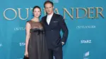 Caitriona Balfe and Sam Heughan arrives for the ‘Outlander’ Season 5 Premiere on February 13^ 2020 in Hollywood^ CA LOS ANGELES - FEB 13: