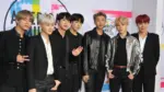 Jungkook^ Jimin^ V^ Suga^Jin^ J-Hope and Rap Monster of BTS at the 2017 American Music Awards held at the Microsoft Theater in Los Angeles^ USA on November 19^ 2017.