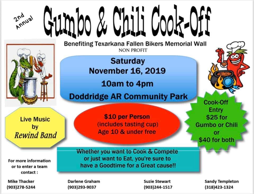 2nd Annual Gumbo & Chili Cook-Off in Doddridge