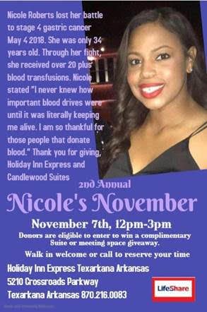 Nicole’s November This Thursday