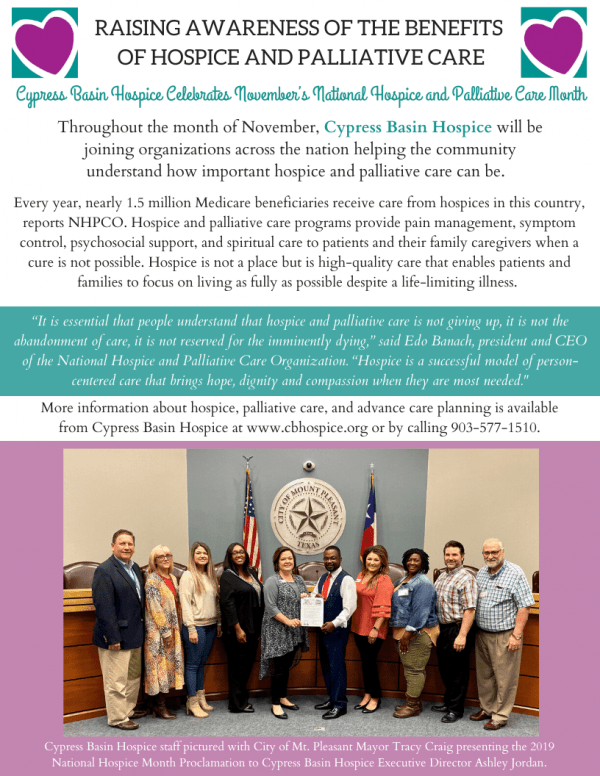 November is Hospice Awareness Month