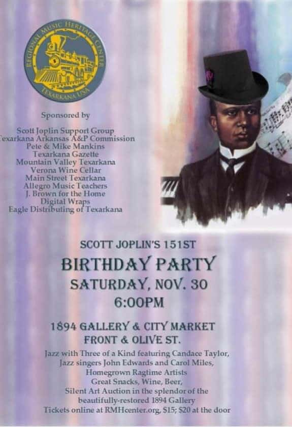 Scott Joplin’s 151st Birthday Party