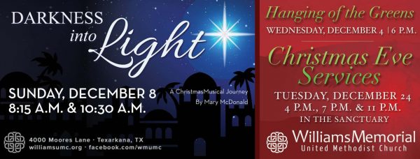 Christmas Eve Services at Williams Memorial UMC