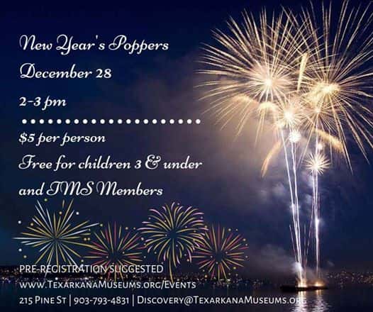 New Year’s Eve Poppers at TMS