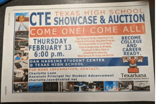 CTE Showcase and Auction at Texas High