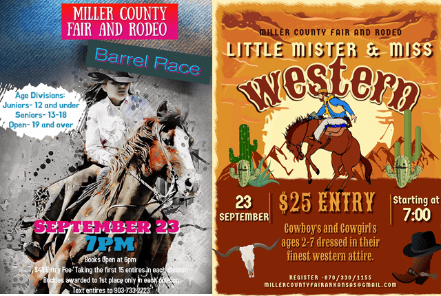 Thursday | Barrel Race and Little Boots Pageant | Miller County Fair and Rodeo