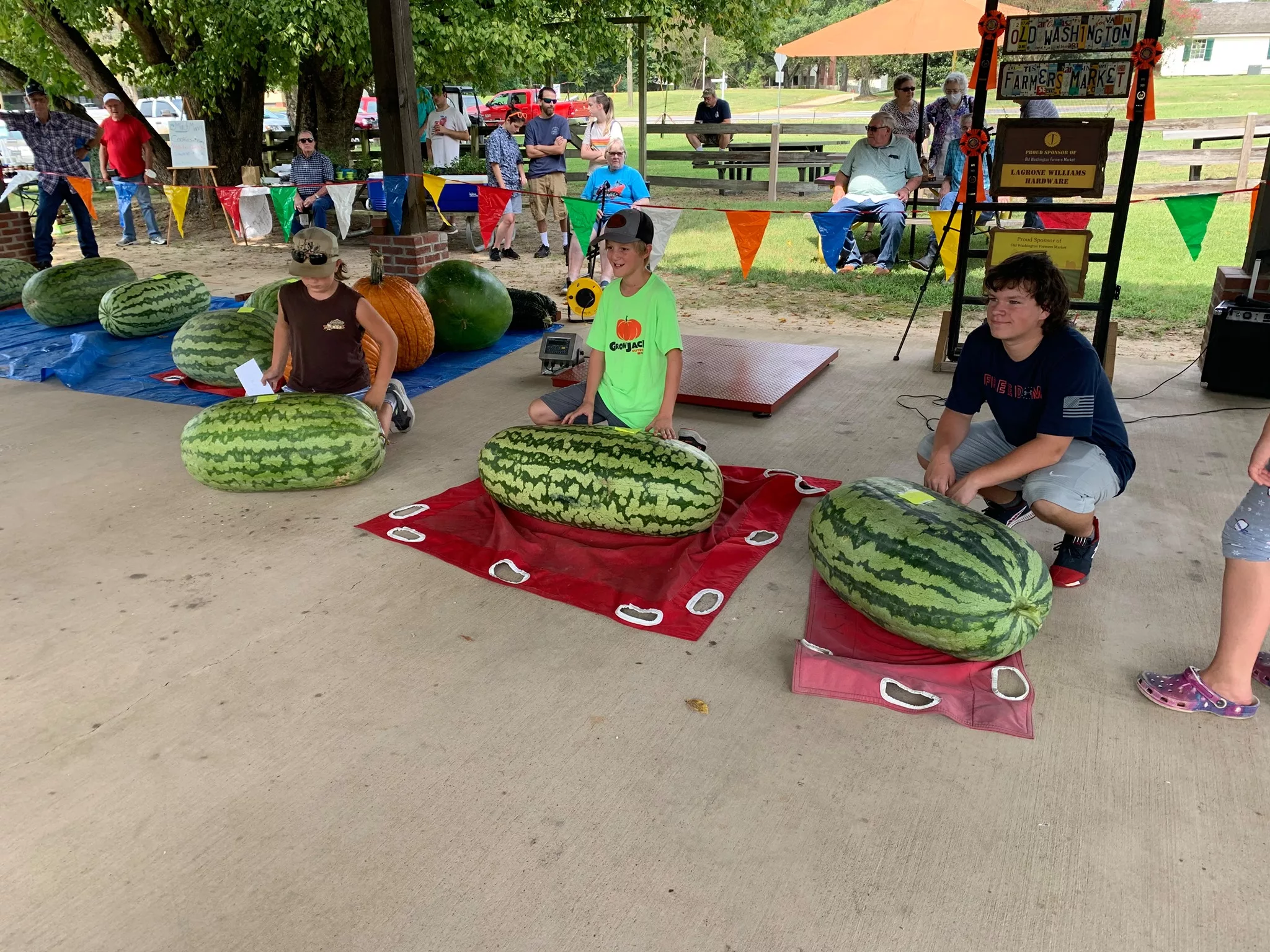 Old Washington Farmer’s Market Watermelon Weigh-Off