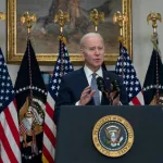 US President Joe Biden speaks at White House Washington^ DC US - Mar 13^ 2023