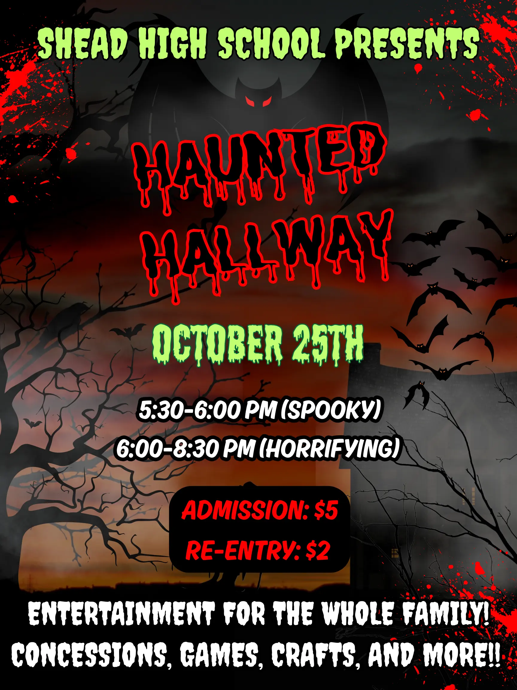 Haunted Hallway/Trail October 25th