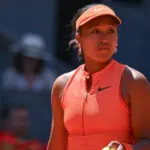 Naomi Osaka of Japan against Aryna Sabalenka of Belarus during their Women's Singles match on Day Eight of the Mutua Madrid Open at La Caja Magica on April 27^ 2026^ in Madrid^ Spain