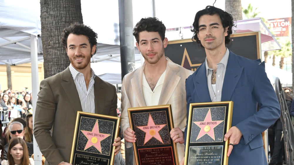 Jonas Brothers announce new album at Hollywood Walk Of Fame Ceremony