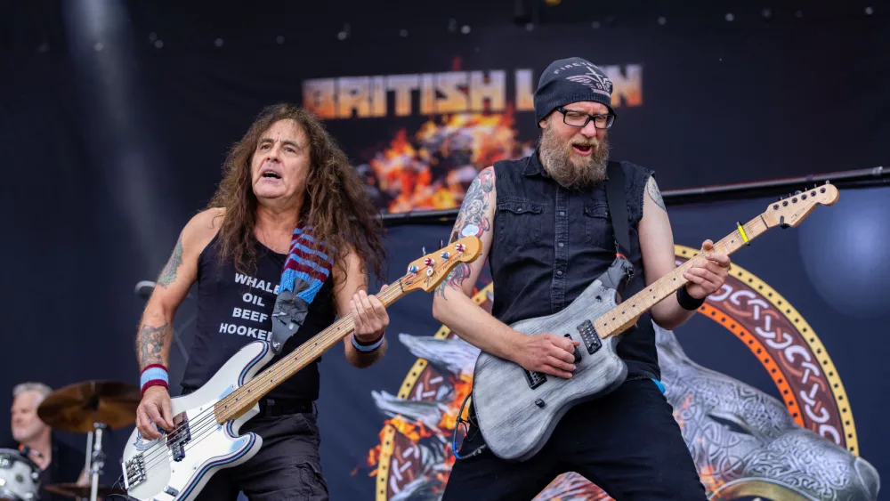 Iron Maiden performing with British Lion at Rockfest music festival HYVINKAA, FINLAND – JUNE 3 2022.