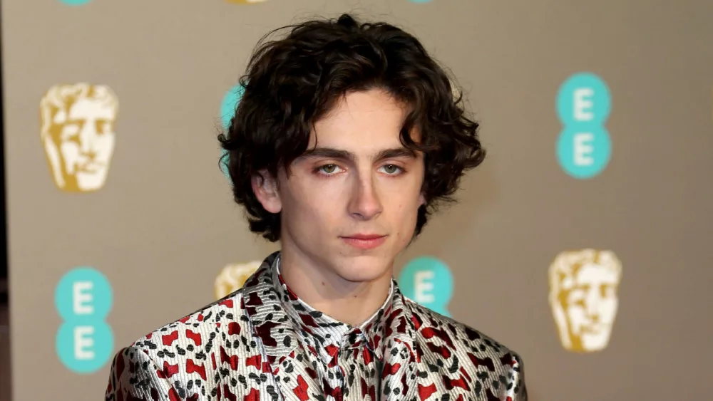 Timothée Chalamet attends the EE British Academy Film Awards at Royal Albert Hall in London, UKmFebruary 10, 2019