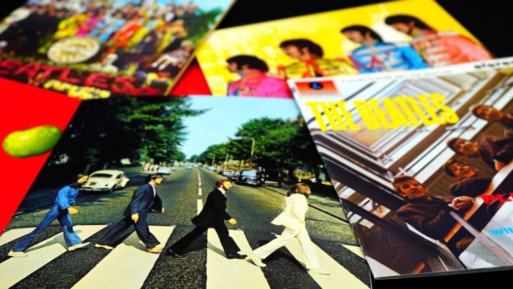 CD COVERS by THE BEATLES. British musical group, founded in Liverpool in 1960 and active until 1970.