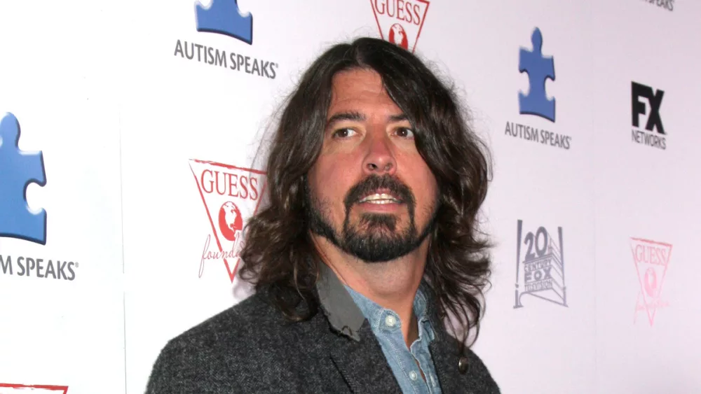 Dave Grohl at the Blue Jean Ball benefiting Austism Speaks at Boulevard 3 on October 24, 2013 in Los Angeles, CA