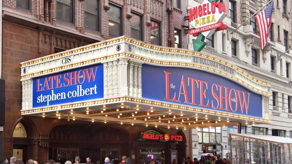 Manhattan New York. late show with Stephen Colbert at Ed Sullivan theatre