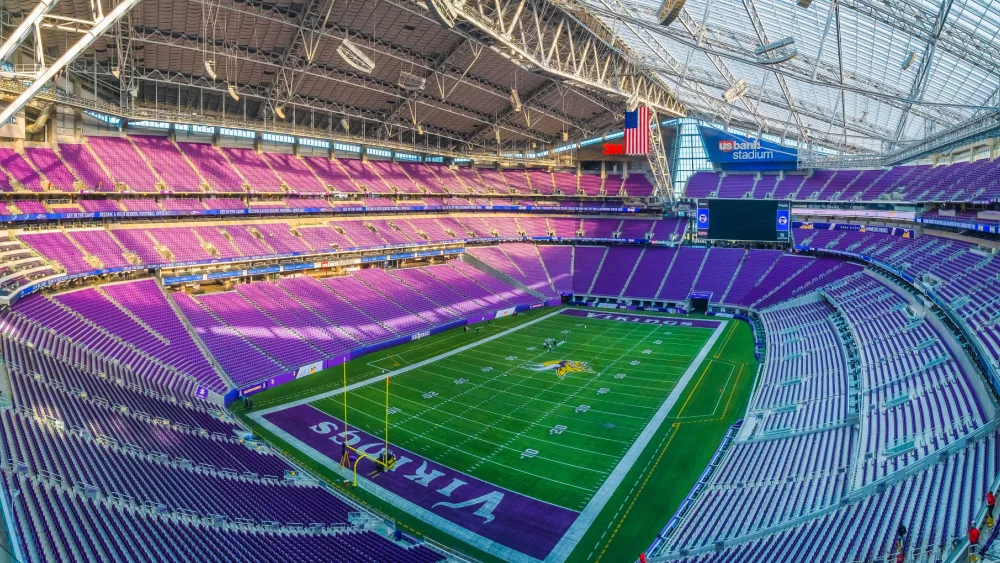 Interior view of U. S. Stadium in Minnesota, November 14 2018.