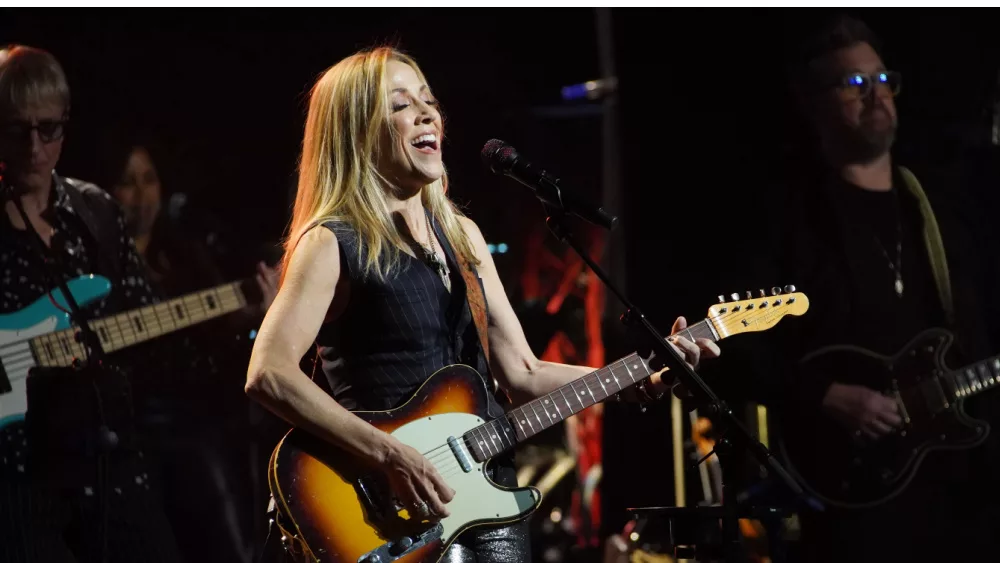 Sheryl Crow performs a the Beacon Theatre in New York City as part of the seventh annual Love Rocks NYC benefit concert for God's Love We Deliver.