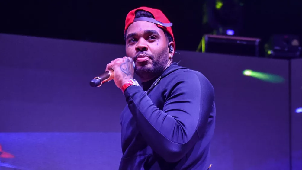 Kevin Gates performs on stage at Royal Oak Music Theater on October 15, 2019 in Royal Oak, Michigan