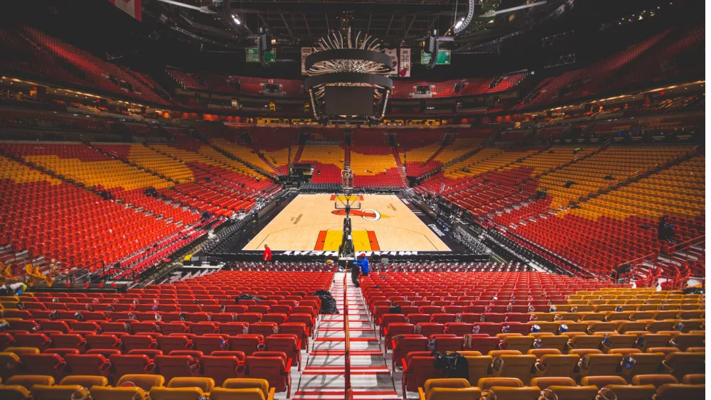 American Airline Arena hoe of Miami Heat basketball. MIAMI - MARCH 31, 2018