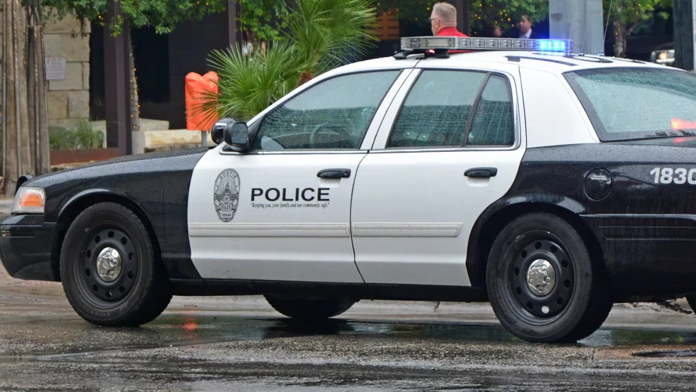 Police car in Austin, Texas AUSTIN, TEXAS- APRIL 16, 2016