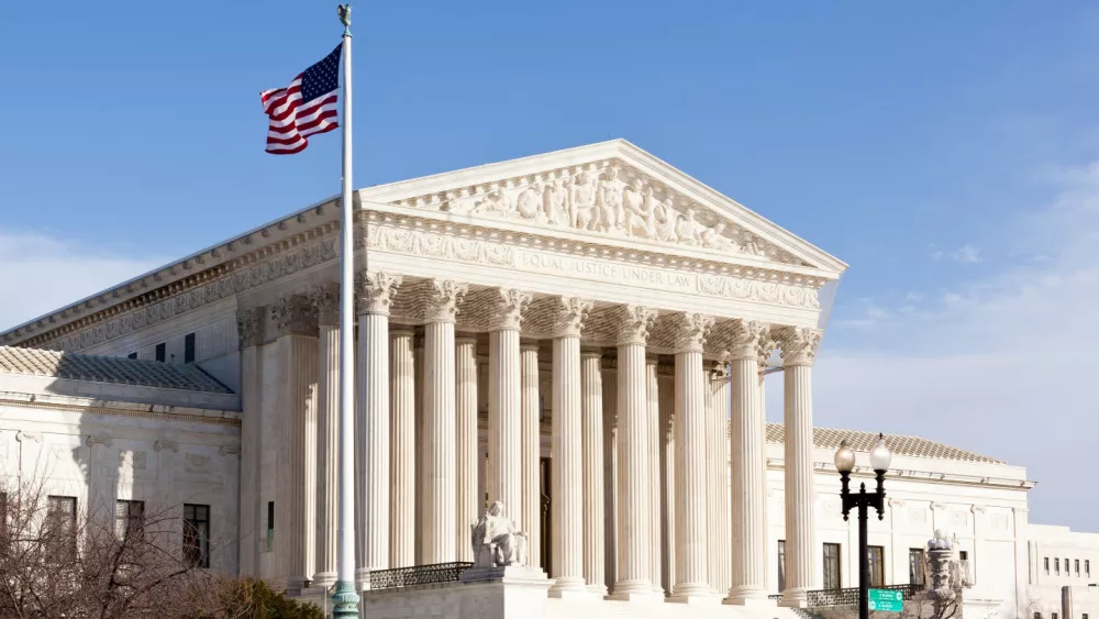 Facade of US Supreme court in Washington DC