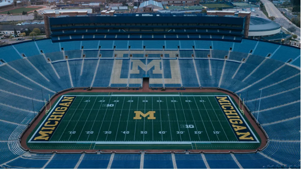 Michigan Stadium, The home of the Michigan Wolverine football team. ANN ARBOR,MI