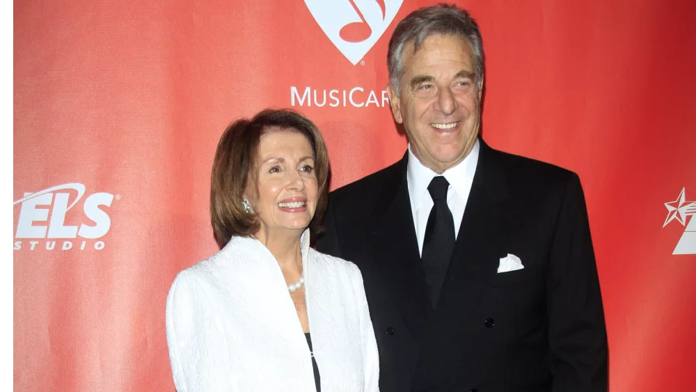 Nancy Pelosi and husband Paul Pelosi at the Musicares Person of the Year at Los Angeles Convention Center on February 10, 2017 in Los Angeles, CA