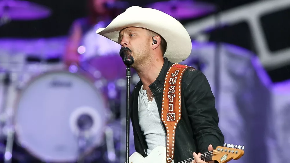 Justin Moore performs at Randall's Island on June 27, 2015 in New York City.