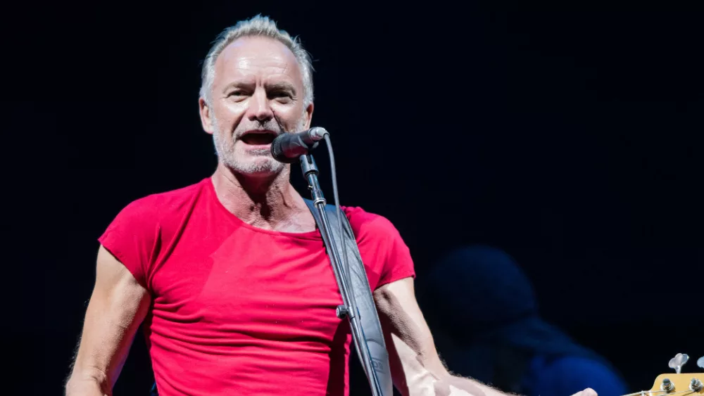 STING performs at Lucca summer festival in Piazza Napoleone in LUCCA, ITALY - JULY 29, 2019