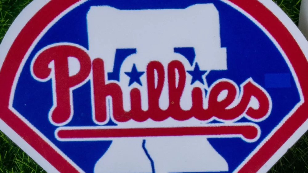 The emblem of MajorLeague Baseball team Philadelphia Phillies.