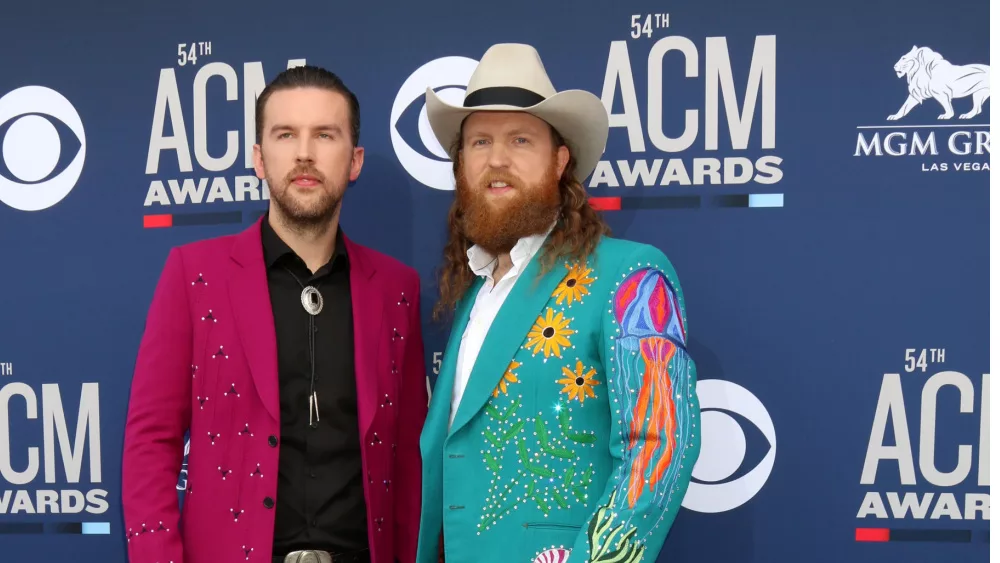 T.J. Osborne, John Osborne, Brothers Osborne at the MGM Grand Garden Arena on April 7, 2019 in Las Vegas, NV