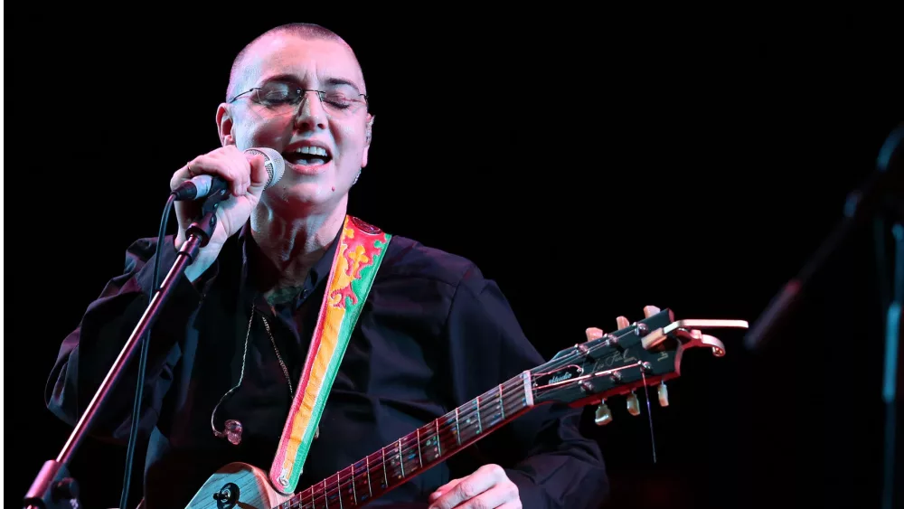 Sinead O'Connor during the first concert of "THE CRAZY BALDHEAD TOUR" at the Teatro la Fenice and for the first time in Venice. April 02, 2013 in Venice, Italy