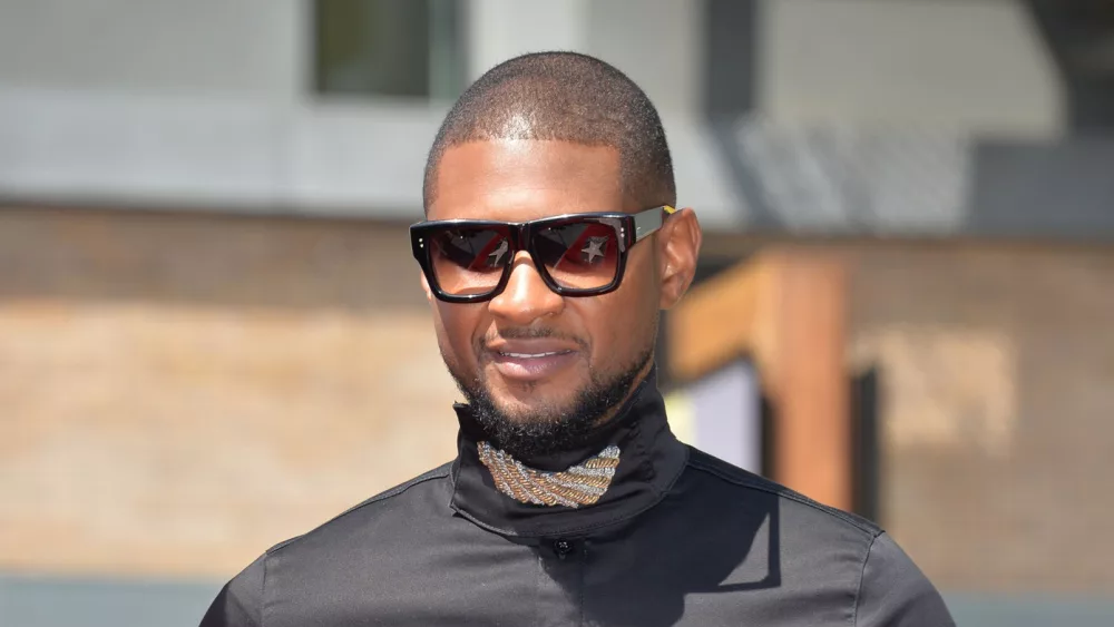 Usher at his Hollywood Walk of Fame star ceremony. LOS ANGELES, CA. September 7, 2016