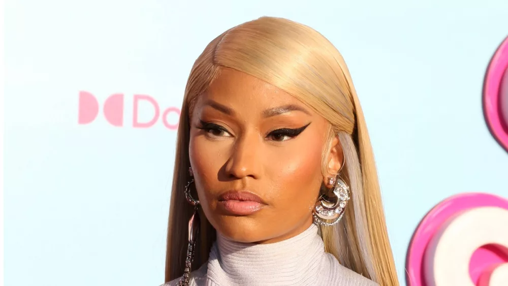 Nicki Minaj at the Barbie World Premiere at the Shrine Auditorium on July 9, 2023 in Los Angeles, CA